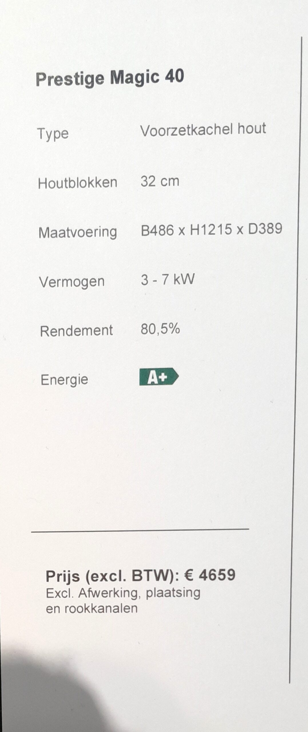 Prijsknaller Lotus houtkachel type Prestige Magic 40 met Speksteen - Afbeelding 6