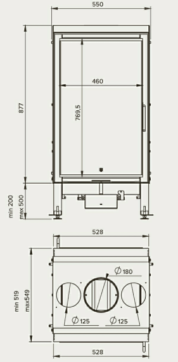 Doorkijkhaard/ Tunnelhaard van Bodart & Gonay type Concept 540 DFV - Afbeelding 5