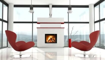 Inzet houthaard van M-Design type Interra 74 met Kader en Ventilator - Afbeelding 6