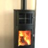 Aanbieding zwarte Lotus Prio 7 houtkachel met Zijruiten en Bakoven - Afbeelding 12