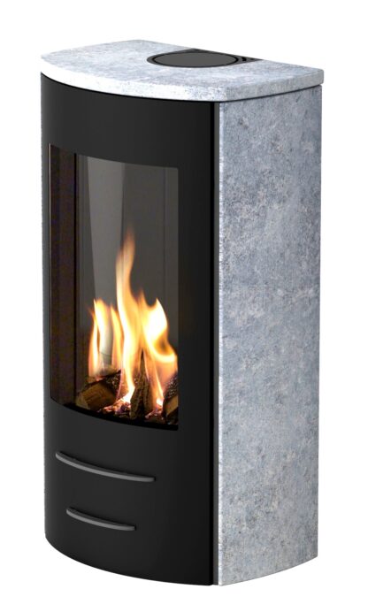 Lotus gaskachel type Gasline 20 met speksteen op propaan