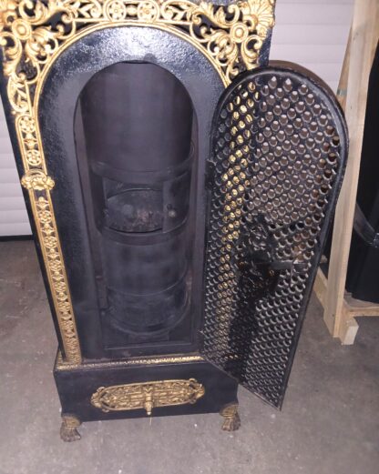 Antieke Art Nouveau kachel uit eind 19e eeuw - Afbeelding 3