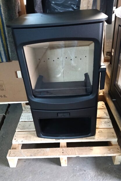 Topper nieuwe Engelse Charnwood Houtkachel Aire 5 met Houtdepot - Afbeelding 3