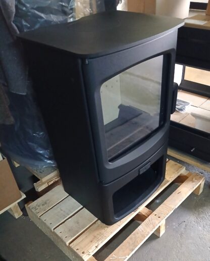 Topper nieuwe Engelse Charnwood Houtkachel Aire 5 met Houtdepot - Afbeelding 7