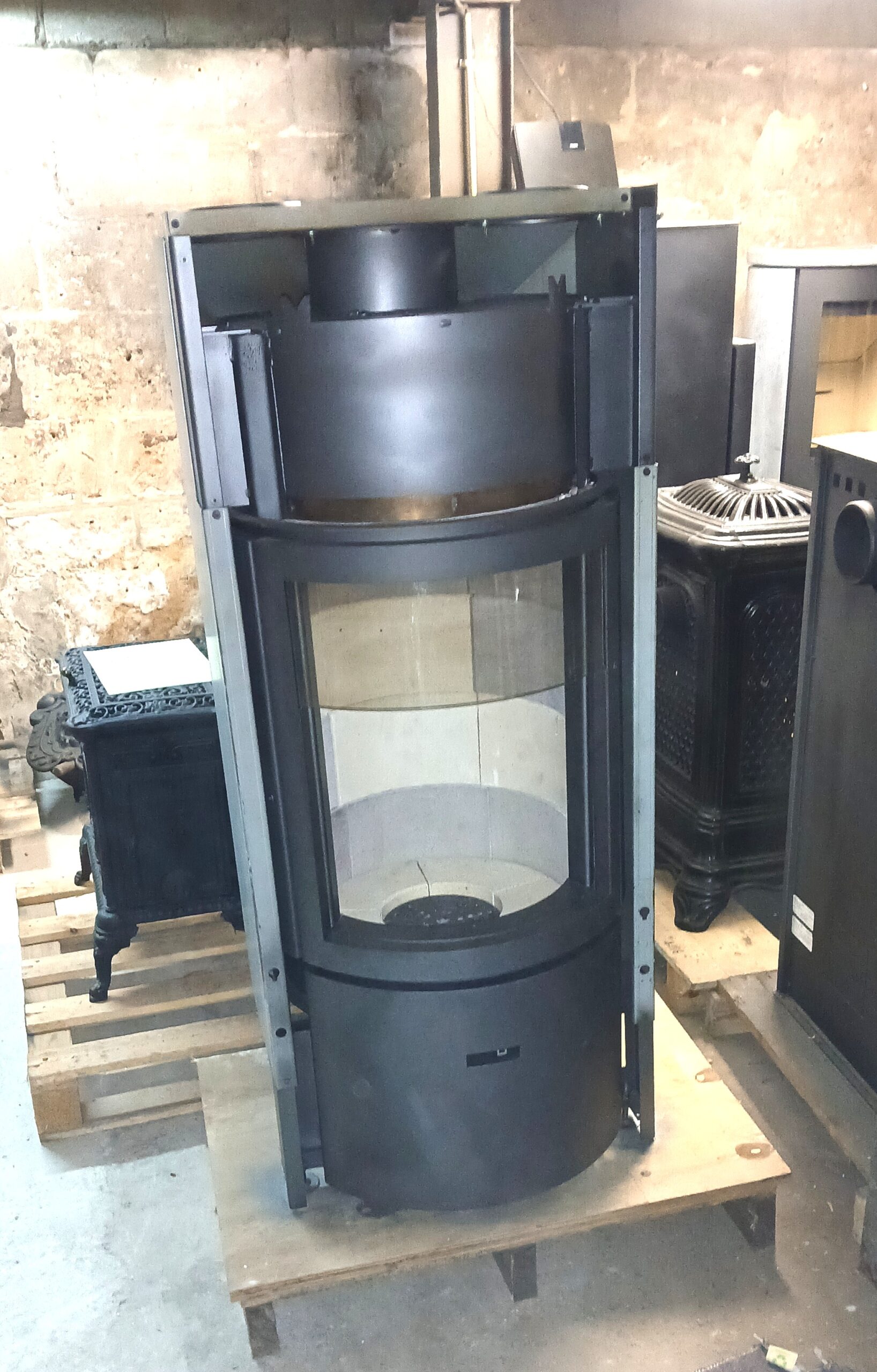 Revolutionaire Houtkachel Stûv 30 Inbouwhaard in zeer goede staat - Afbeelding 3