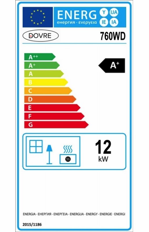 Aanbieding grote klassieke Houtkachel van Dovre model 760WD - Afbeelding 5